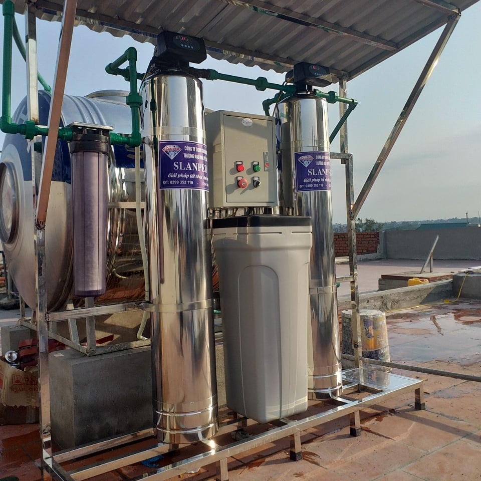 Hình ảnh thực tế bộ lọc tổng Slanper nhà chị Hương Xa La
