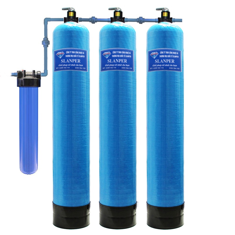 Hệ thống lọc nước giếng khoan nhiễm sắt nặng Slanper SLP.F301